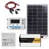 Zestaw zasilania solarnego 100W / 12V - 230V - 600W / 80Ah